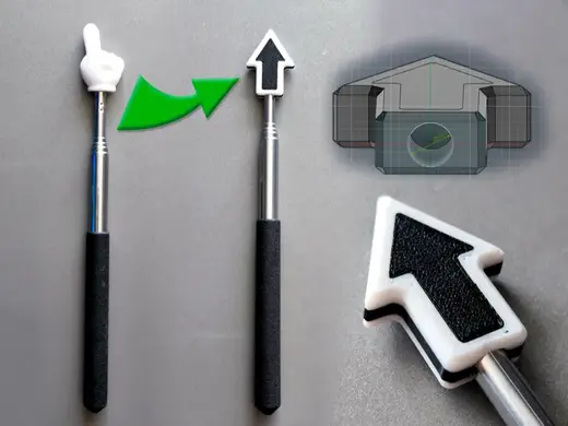 3D Printed Pointer Cursor Upgrade