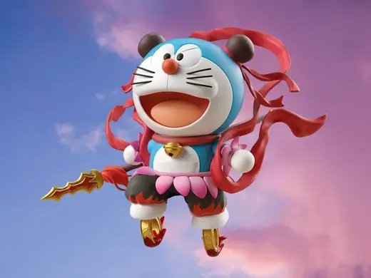 哆啦a梦cosplay哪吒玩具手办