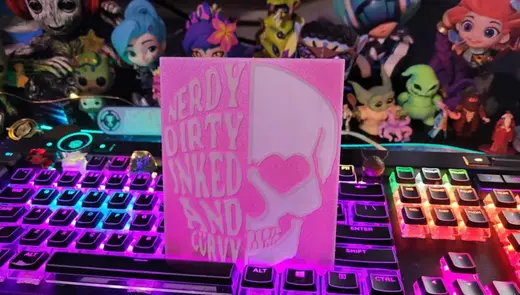 Bookshelf Sign - Nerdy Dirty Inked and Curvy