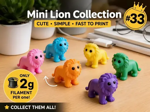 Mini Lion Fidget - Micro Zoo