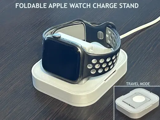 Foldable Apple Watch Charge Stand -PRINTS FLAT