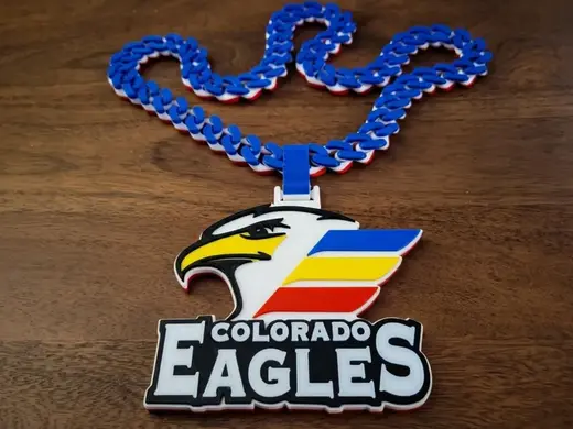 Colorado Eagles Cuban Style Hype Chain