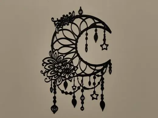 moon ornament wall art