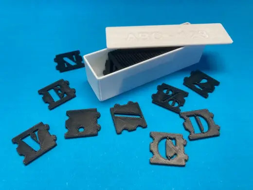 ABC - 123 - ALPHABET - NEGATIVE