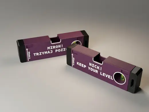 Poziomica Spirit Level vodka box customize text