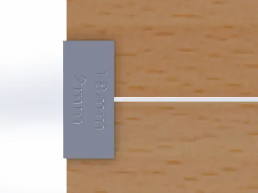 18mm Drawer Face Spacer 1-4mm 7 pcs