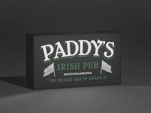 Paddy’s Irish Pub Light Box (Always Sunny Fan Art)