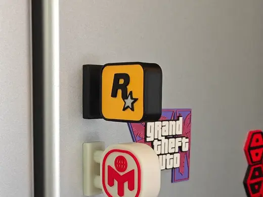 Rockstar Games R星logo灯箱冰箱贴