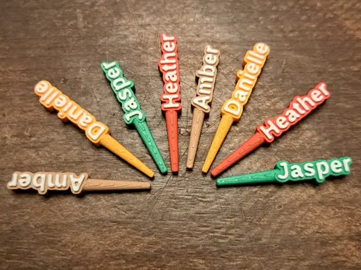 Custom Name Cribbage Pegs — Personalized Crib Pegs