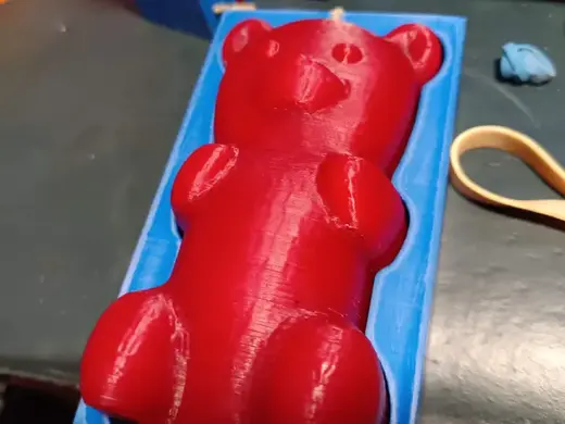 Large Gummy Bear Candle Mold