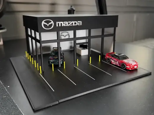 Autoshowroom Mazda for 1:64 scale cars