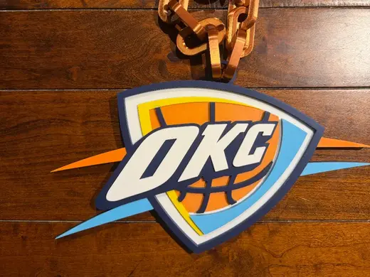 Oklahoma City Thunder Oversized Necklace Logo