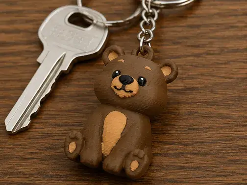 Bear Keychain and Figurine