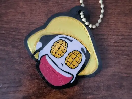 Zoey k pop demon hunters pop corn keychain