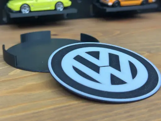 Volkswagen coaster set with holder