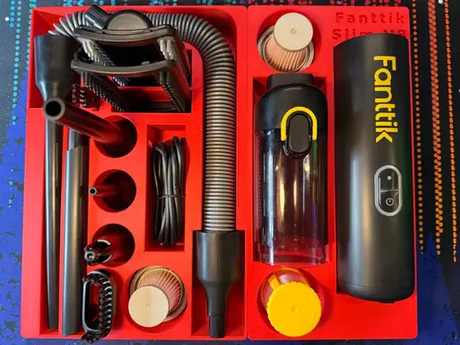 Gridfinity Fanttik Slim V8 Vacuum + Accessory