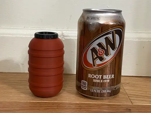 Olive Drum / Barrel - Dollhouse 1:12 scale