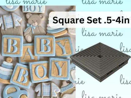 Cookie Cutter Square Set .5 inch to 4 inch