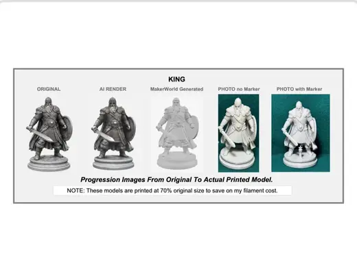 Chess Set Theme: Viking Army WITH Miniature Marker