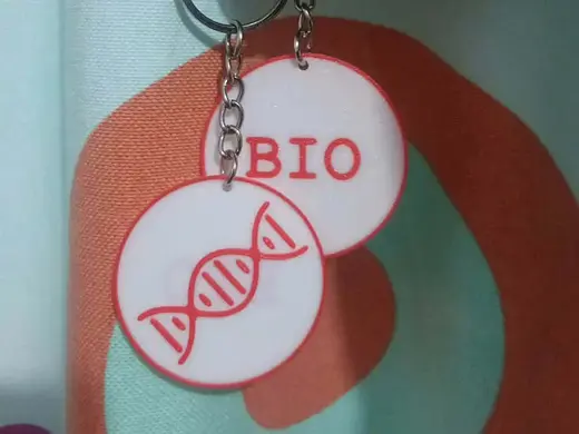 Biology Symbol Keychain (DNA)