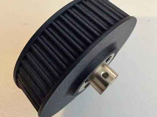 HTD-5M 50t Pulley with 10mm axle bore and mount