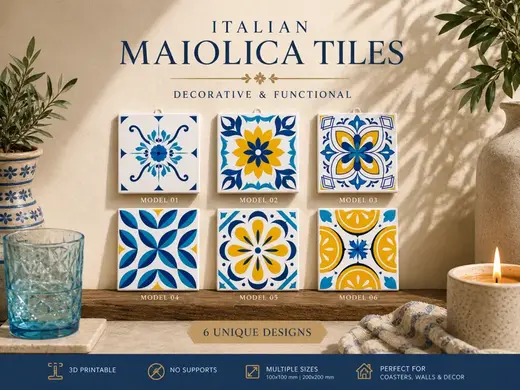 Italian Maiolica Tiles – Decorative & Functional