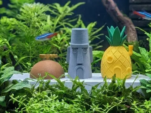 Spongebob - Bikini Bottom Aquarium Ornament NO AMS