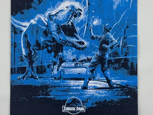 Jurassic Park Trex Escapes Hueforge/Canvas