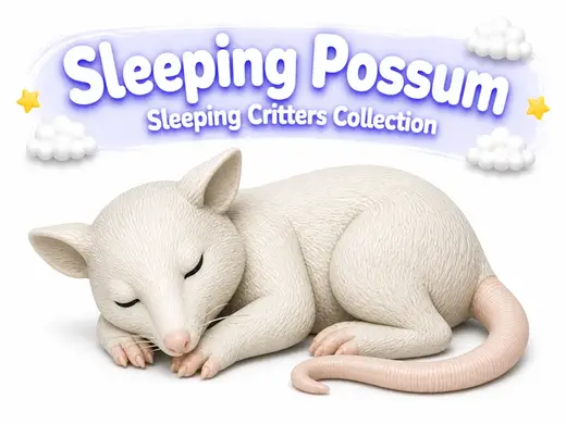 Sleeping Possum - Sleeping Critters Collection