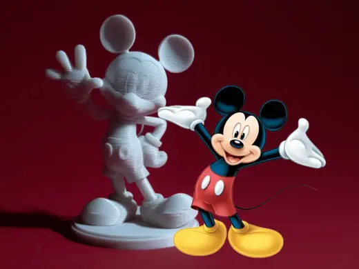 Disney Mickey Mouse Waving 3D Model