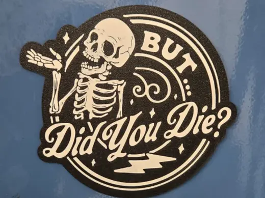 But Did You Die? Magnet Sign