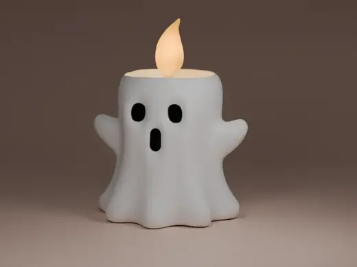 Cursed Candle - Halloween Ghost (Tealight Holder)