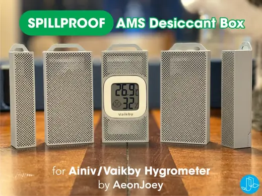 SPILLPROOF AMS Desiccant Box - Vaikby Hygrometer