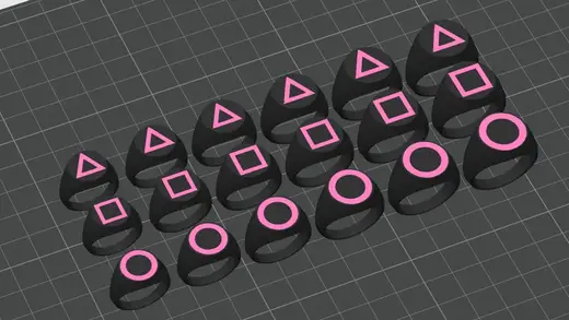 Squid Game Signet Rings