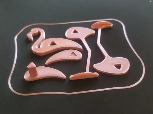 Dinky Flamingo Puzzle Test