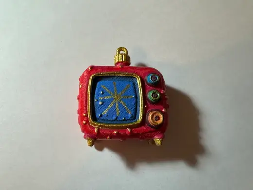 USSR Christmas tree decoration - TV