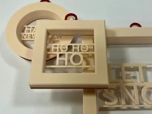 Square BOX Cover - Christmas ornament