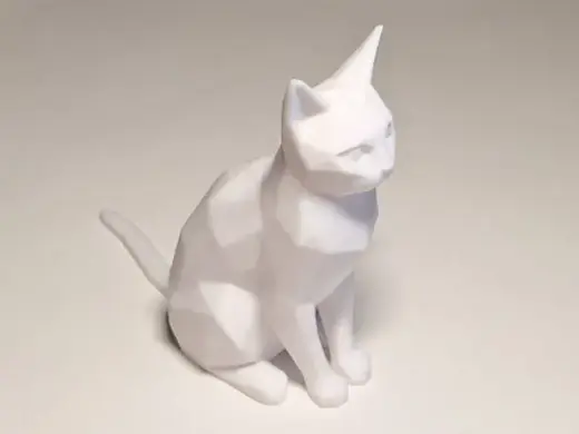 Low Poly Cat (no supports)