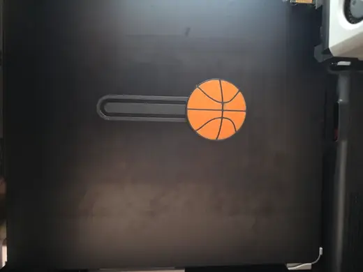 Sport Bookmark Basketball