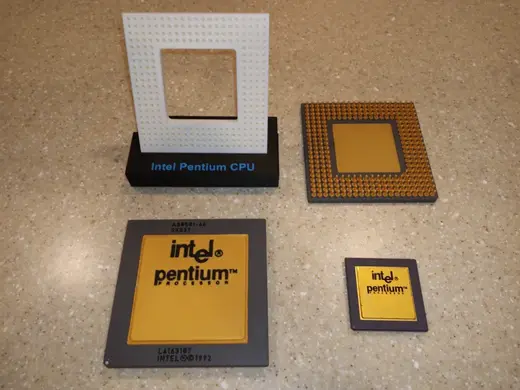 Intel Pentium Gold Top CPU Model With Display