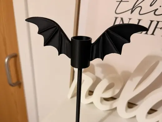 Bat Wing Taper Candle Holder - Halloween Decor