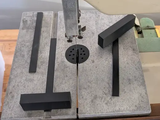 Inca Bandsaw miter gauge, miter bar & throat plate