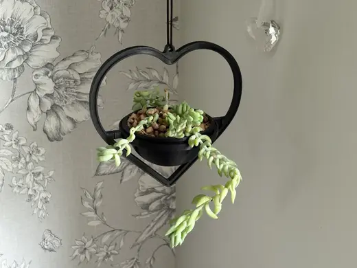 Heart Shaped Hanging Plant Pot, Plant Hanger