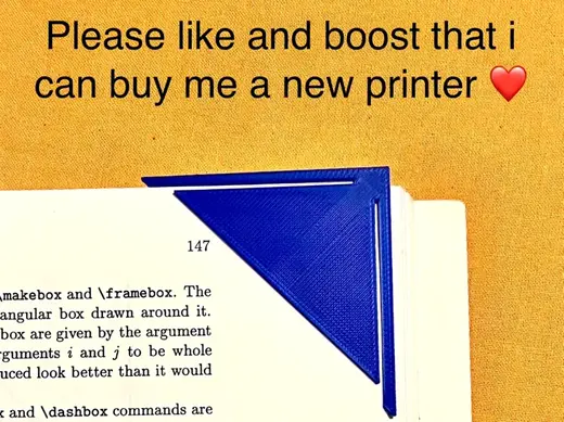 Corner bookmark