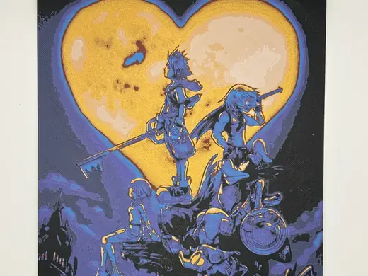 Kingdom Hearts 1 Cover Art HueForge
