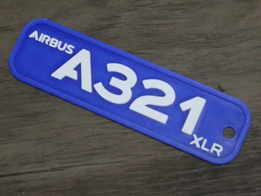 Airbus A321XLR Keychain