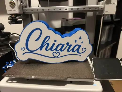 Light Box Personalizzata "Chiara"