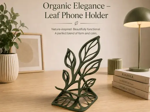 Organic Elegance – Leaf Phone Holder