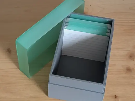 DIN A8 Index Card Box with Lid