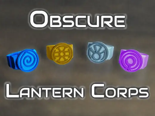 OBSCURE Lantern Corps - Power Rings